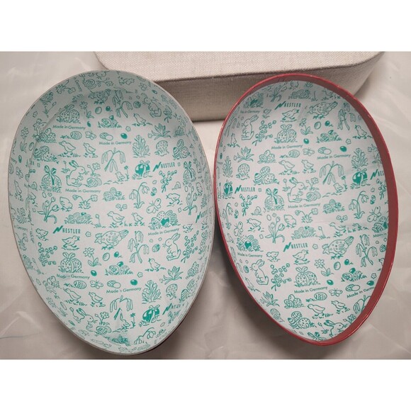 Nestler Made in Germany Famous Easter Egg Bunnies on Bike Chickens 18cm - Picture 6 of 7